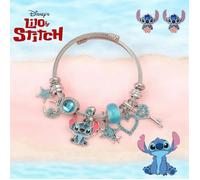 Bracelet Style Charms Stitch Lilo et Stitch Disney Argent + Boucle d'Oreilles Stitch OFFERTE