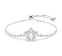 Bracelet Sublima, Taille ronde, Étoile, Blanc, Métal rhodié OS