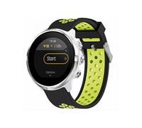 Bracelet Suunto 9 Baro,Suunto 9,Suunto 7,Sony Smartwatch 2 Bracelet de sport en silicone avec boucle argentée et épingle Noir