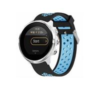 Bracelet Suunto 9 Baro,Suunto 9,Suunto 7,Sony Smartwatch 2 Bracelet de sport en silicone avec boucle argentée et épingle Noir