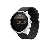 Bracelet Suunto 9 Baro,Suunto 9,Suunto 7,Sony Smartwatch 2 Bracelet en silicone avec boucle argentée sans aide à l'installation Noir