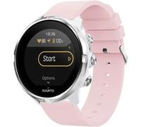 Bracelet Suunto 9 Baro,Suunto 9,Suunto 7,Sony Smartwatch 2 Bracelet en silicone avec boucle argentée sans aide à l'installation Rose