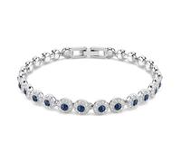 Bracelet - SWAROVSKI - Bracelet Swarovski Tennis Una Angelic - Bleu - 19 cm - Métal argenté