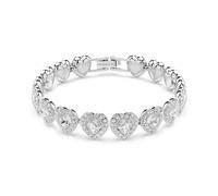 Swarovski Bracelet Tennis Ariana Grande x, Tailles variées, Cœur, Blanc, Métal rhodié