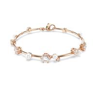 Bracelet Constella, Crystal Pearl, Tailles rondes, Blanc, Placage de ton or rosé OS