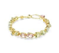 Swarovski Bracelet Tennis Gema, Tailles variées, Multicolore, Placage de ton or