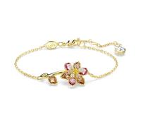 Bracelet - SWAROVSKI - Idyllia - Fleur rose - Métal rhodié doré - 20 cm