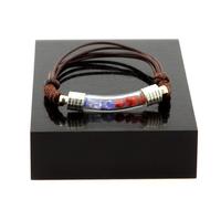 Bracelet Tanzanite + Spinelle Brut. Couleur Marron.