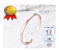 Bracelet - TD® - Argent S990 - Or rose - Ajustable - Mixte