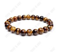 Bracelet - TD® - Oeil de Tigre - 8 mm - Unisexe - Marron