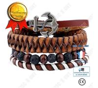 Bracelet - TD® - Rétro Simple - Cuir - Réglable - Unisexe