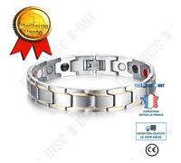Bracelet - TD® - Titane Acier - Galvanoplastie - Ajustable - Bijoux Homme
