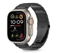 Bracelet Tech-Protect - Apple Watch 6 7 8 9 10 SE - Acier inoxydable - Noir - 44 45 46 49 mm