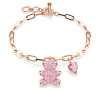 Bracelet Teddy, Ours, Rose, Placage de ton or rosé OS
