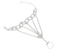 Bracelet tendance avec chaîne d'esclave en strass pour décoration de bijoux féminins