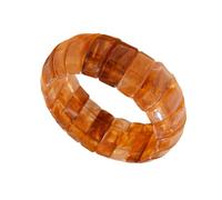 Bracelet tendance et élégant en acrylique avec cercles géométriques - Design confortable - Style décontracté à formel - Pour femme, taille unique, Comme décrit