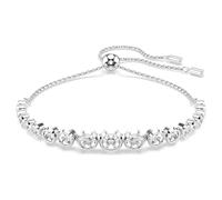 Swarovski Bracelet Tennis Imber, Diverses tailles rondes, Blanc, Métal rhodié