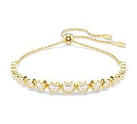 Swarovski Bracelet Tennis Imber, Diverses tailles rondes, Blanc, Placage de ton or