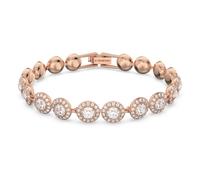 Bracelet tennis Swarovski Una Angelic en cristaux transparents et plaqu or rose 5240513 pour femme