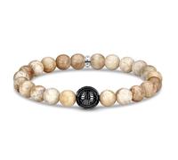 Bracelet - THOMAS SABO - Bracelet en argent perles jaspe - 21 cm - 8 mm - Élastique