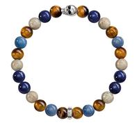 Bracelet - THOMAS SABO - Multicolore - Perles de dumortiérite - Oeil de tigre - Jaspe
