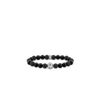 Bracelet - THOMAS SABO - Noir Obsidien - Homme - Oxyde de zirconium - Argent