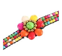 Bracelet tibetain - bandeau fleur
