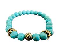 Bracelet tibétain couleur turquoise cristal naturel amulette porte bonheur moines tibétains Talisman protection bénédiction bouddhisme mantra sacré yoga idée cadeau homme femme