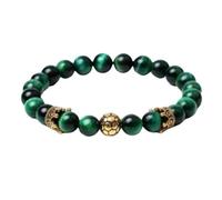 Bracelet tibétain couleur vert malachite cristal naturel amulette porte-bonheur moines tibétains Talisman protection bénédiction bouddhisme mantra sacré yoga idée cadeau homme femme