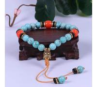 Bracelet tibétain turquoise naturelle