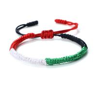 Bracelet tissé avec drapeau de la Palestine, « I Stand with Palestine », Save Gaza Bracelets Bra Palestine Support Flag Palestine