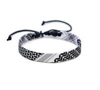 Bracelet tissé écharpe pour Femmes et Hommes, Fait à la Main, Ethnique, Vague, Pois, Ruban coloré, Bijoux