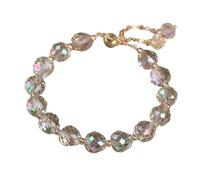Bracelet tissé tempérament pour femme - Bracelet de personnalité simple pour étudiant - Bracelet rouge - Bijoux pour homme - En bois, A, Cristal artificiel, Pas de gemme