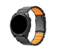 Bracelet titane 26mm fixation rapide Pour Garmin Fenix Fenix 8 7X Pro Tactix7 EPIXPro 51mm Enduro 3 2 Instinct 2X 50mm bracelet métal 50mm Accessoires(Black orange,26mm(Enduro 2 3))