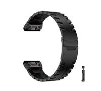 Bracelet titane à ajustement rapide 22 26mm Pour Garmin Fenix 8 47 51mm 7 7X 6 6X Pro 5 5X Plus Tactix7 Enduro 3 Bracelet acier inoxydable Accessoires(Black,22MM MARQ SERIES_-STAINLESS)