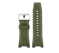 Bracelet toile cuir homme 26 * 13mm concave remplacement pour Casio GST-S130/S110/S120/B100/W300