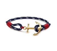 Bracelet - Tom Hope - Atlantic One 24K - Laiton doré - Bleu et Rouge - Unisexe