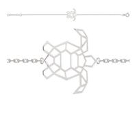 Bracelet ""TORTUE ""argent massif 925°°° garanti sans nickel