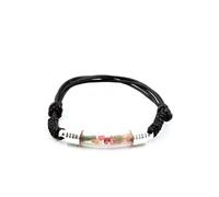 Bracelet Tourmaline Multicolore Brut. Couleur Noir.
