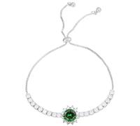 Bracelet tournesol moissanite à deux mains - Décoration pour femme - Bracelet à chaîne de serrage - Cœur creux - Bijoux tendance pour femme - Bijoux mauve, taille unique, Métal, Pas de gemme