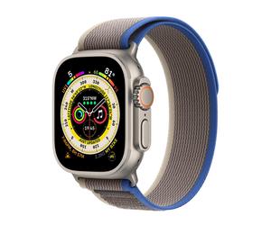 Bracelet Trail Loop Apple Watch 44mm / 45mm / 46mm / 49mm - Bleu / Gris M/L - MQEK3ZM/A