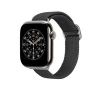 Bracelet tressé Apple Watch RHINOSHIELD pour Apple Watch Series 9/8/7/SE/3[38 mm/40 mm/41 mm] | Résiste à l'eau et à la transpiration, bracelet souple, matériaux recyclés - Noir