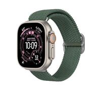 Bracelet tressé Apple Watch RHINOSHIELD pour Apple Watch Series Ultra/Ultra 2/9/8/7/SE/3 [42 mm/44 mm/45 mm/49 mm]Résiste à l'eau et à la transpiration, bracelet souple, matériaux recyclés-Vert Kaki