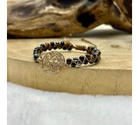 Bracelet tréssé en oeil de tigre