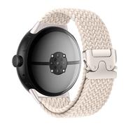 Bracelet tressé Solo Loop pour Pixel Watch 3 45 mm/Pixel Watch 2 41 mm, pour Google Pixel Watch pour homme/femme, boucle de parachute extensible en nylon élastique, bracelet de sport Correa, Starlight