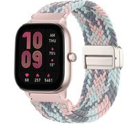 bracelet tressée en nylon Amazfit GTS 4/GTS 4 Mini,GTS 3,GTS 2/GTS 2 Mini/GTS 2e,GTS,bracelet élastique 20mm pour Amazfit Bip 3/Bip