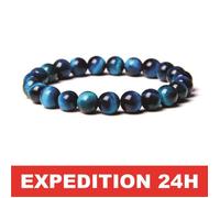 Bracelet - Triple Protection - Œil de Tigre - Hématite - Obsidienne Noire - Pierre Naturelle