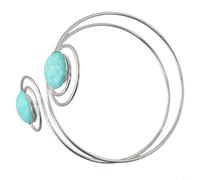 Bracelet unique en métal à motif spirale fabriqué à partir de métal résistant, compact et élégant, adapté pour se fondre dans n'importe quelle garde-robe ou collection de manière transparente (11 or