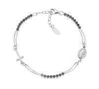 Bracelet Unisexe Amen CROCE Et MIRACOLOSA Argent 925 Code BRCRMIBNZ3
