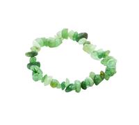Bracelet Unisexe en Perles de Pierre Naturelle Fait Main, Ajustable et Extensible, en Fluorite Verte Irrégulière, Tendance, Cadeau pour Amoureux